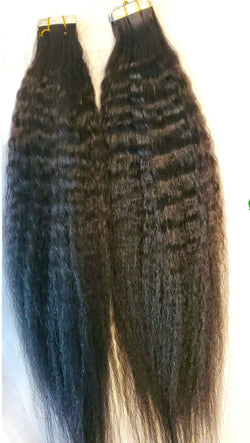 Texture Collection Kinky Straight Tape In Extensions